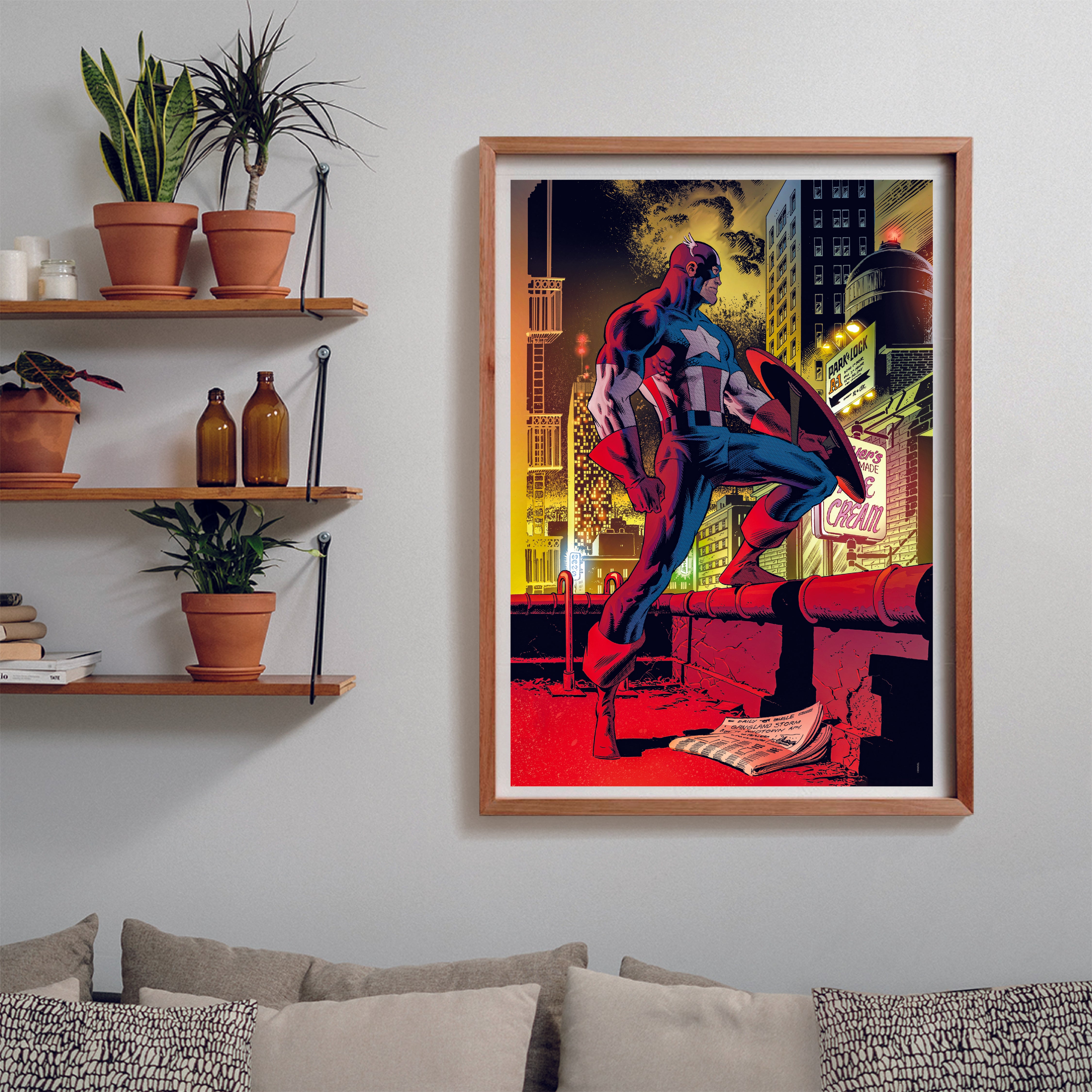 Clementoni 1000 Pcs Puzzle  Marvel Captain America + Poster