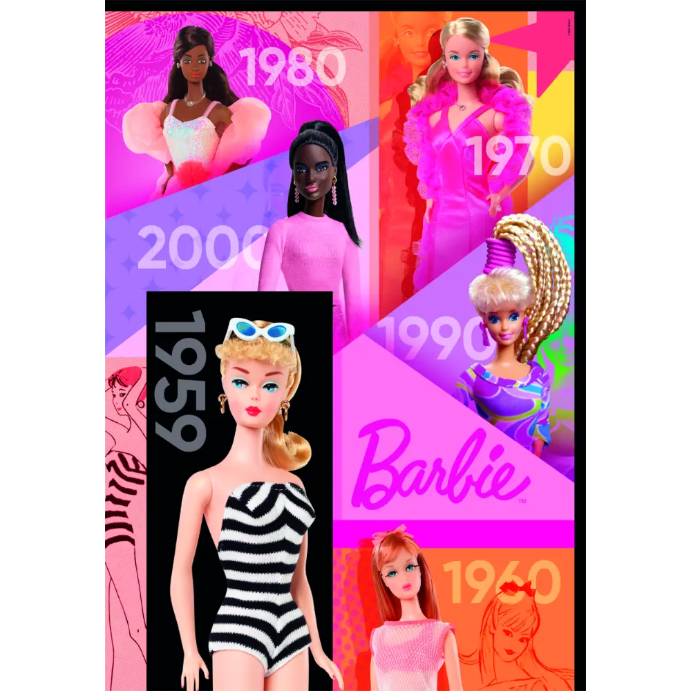 Clementoni Puzzle Barbie 65yrs+Poster 1000pcs