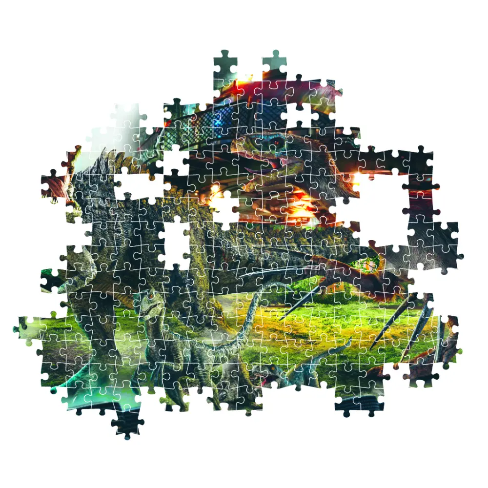 Clementoni Puzzle HQC Jurassic+Poster 1000pcs