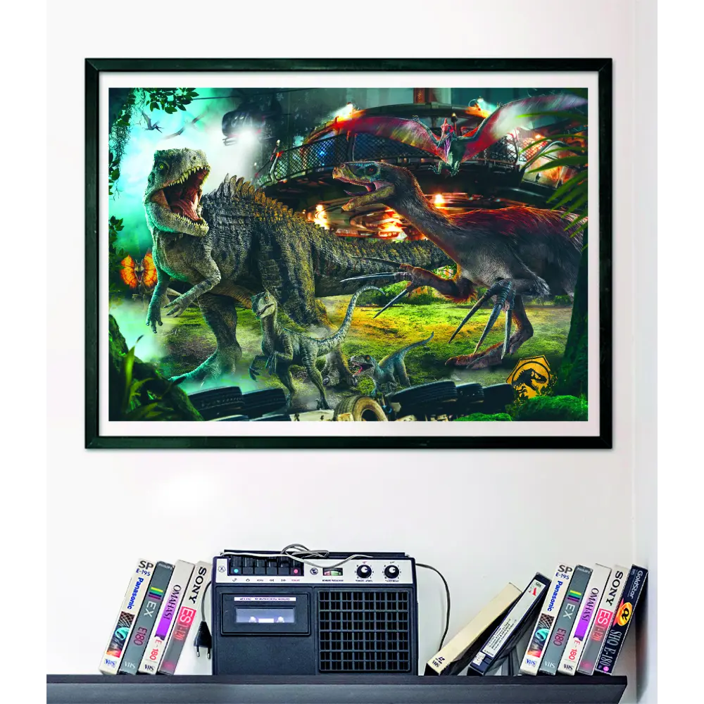 Clementoni Puzzle HQC Jurassic+Poster 1000pcs