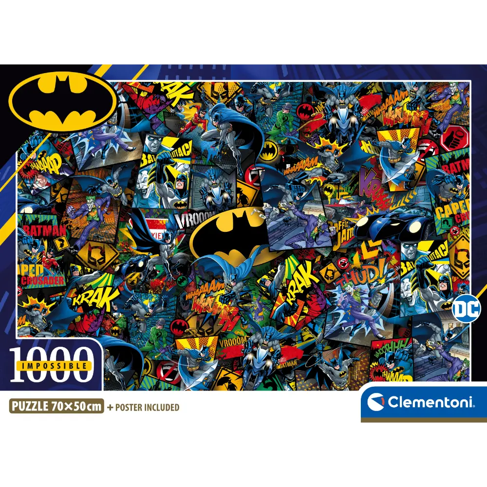 CLEMENTONI PUZZLE IMPOSSIBLE BATMAN 1000