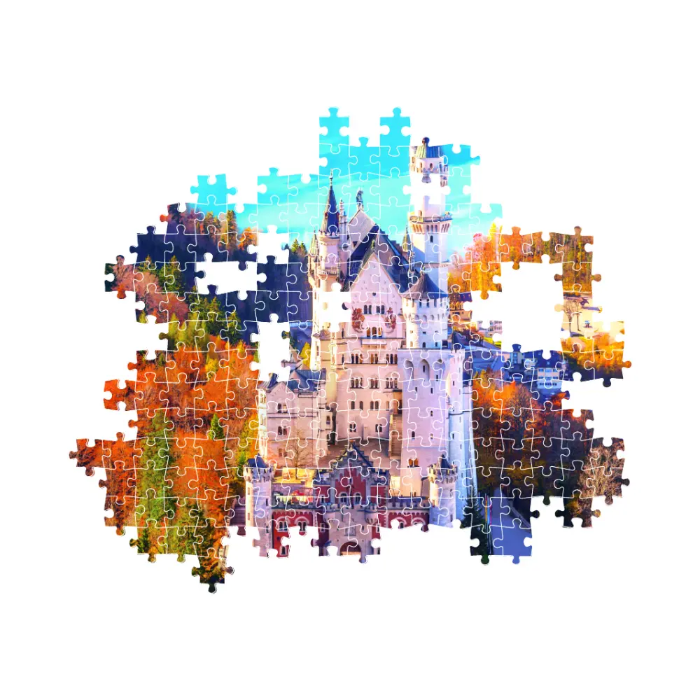 Clementoni Puzzle Neuschwastein+Poster 1000pcs