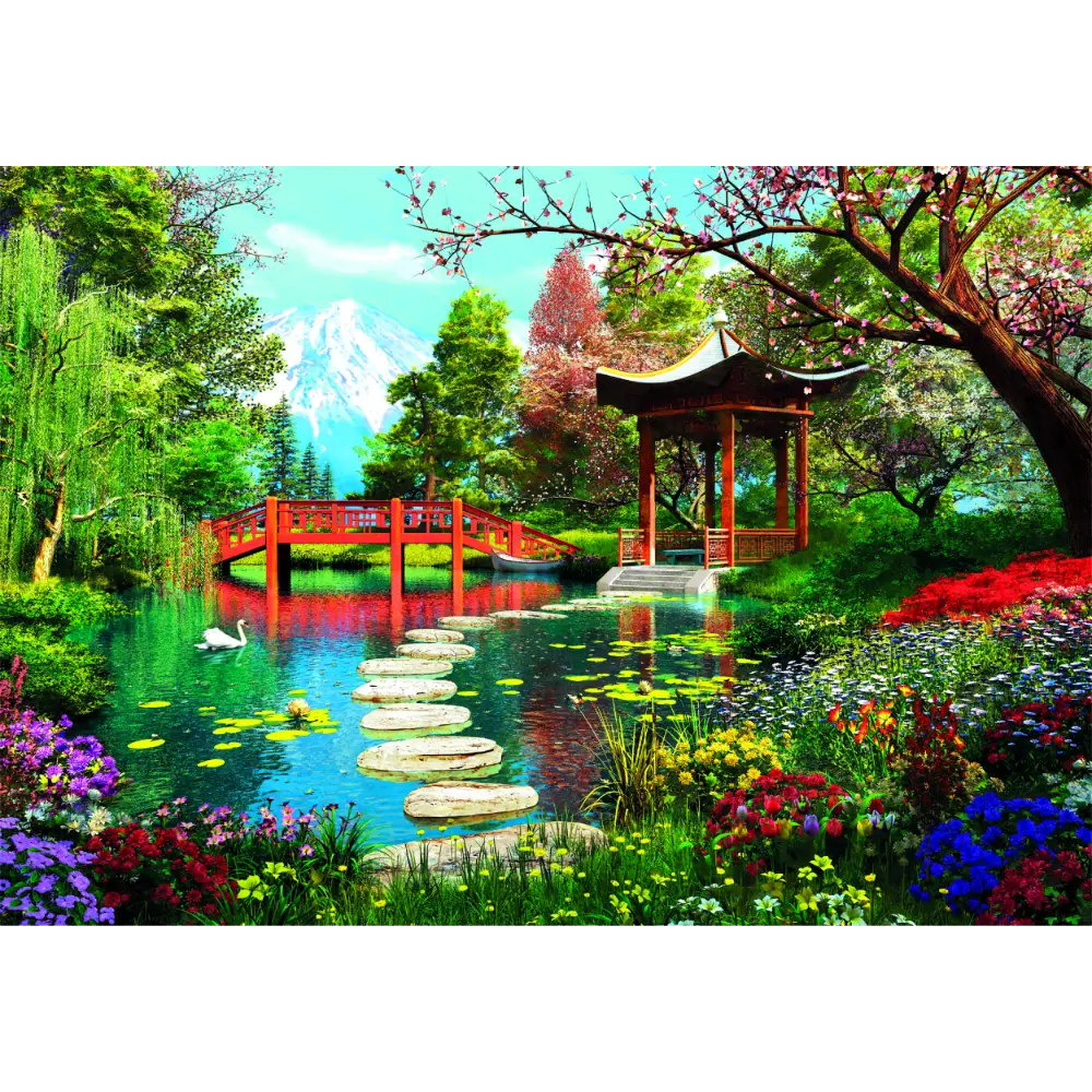 Clementoni Puzzle HQC Fuji Garden+Poster 1000pcs