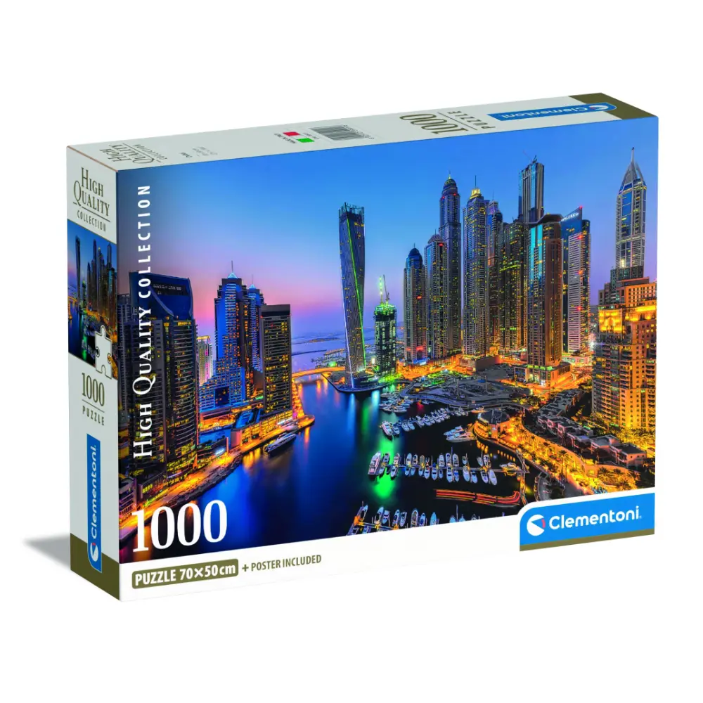 Clementoni Puzzle HQC Dubai Marina+Poster 1000pcs