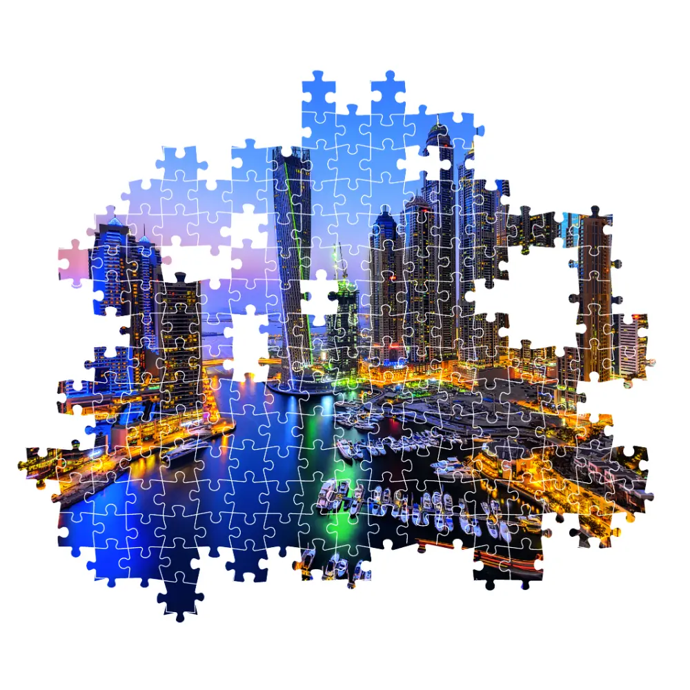 Clementoni Puzzle HQC Dubai Marina+Poster 1000pcs