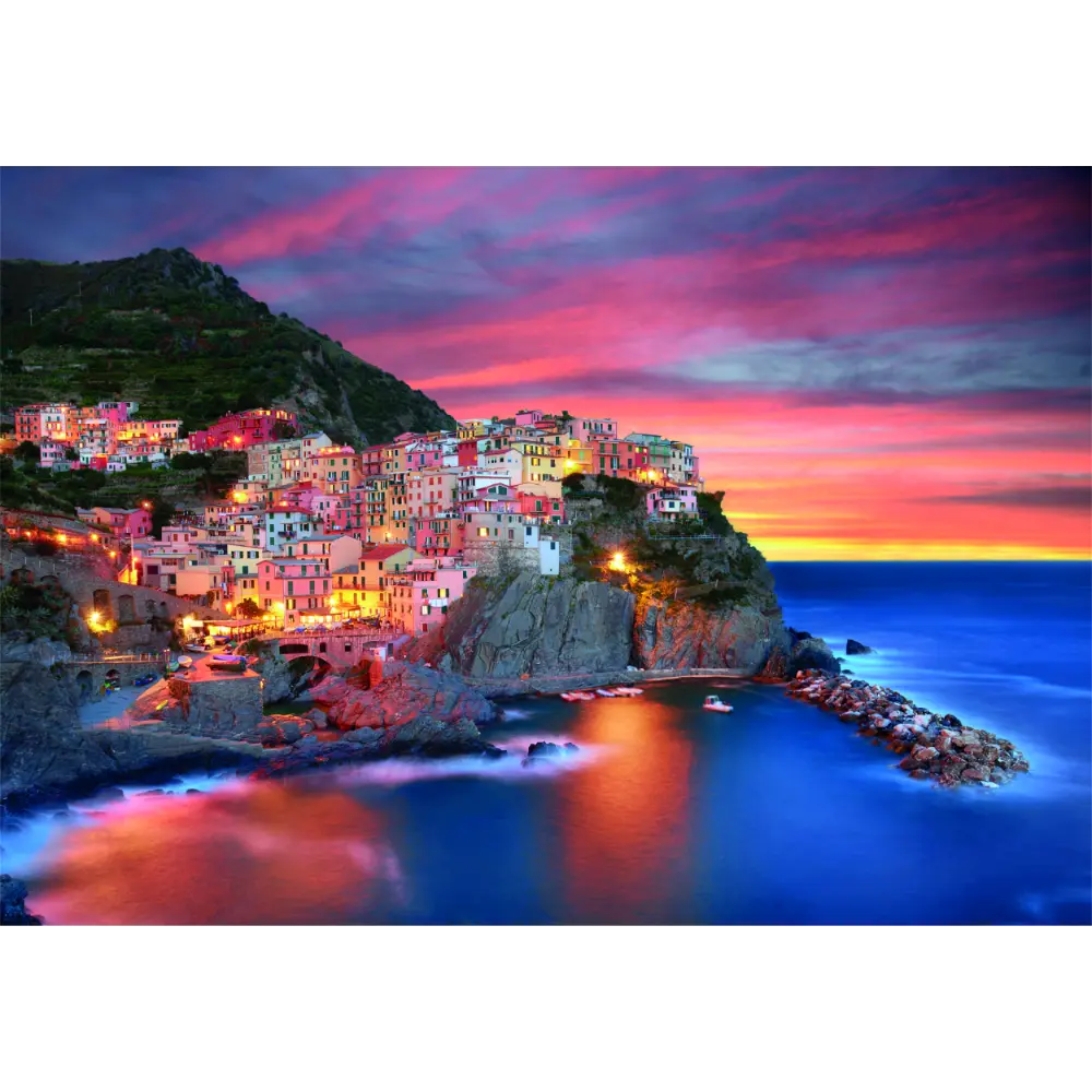 Clementoni Puzzle HQC Manarola+Poster 1000pcs