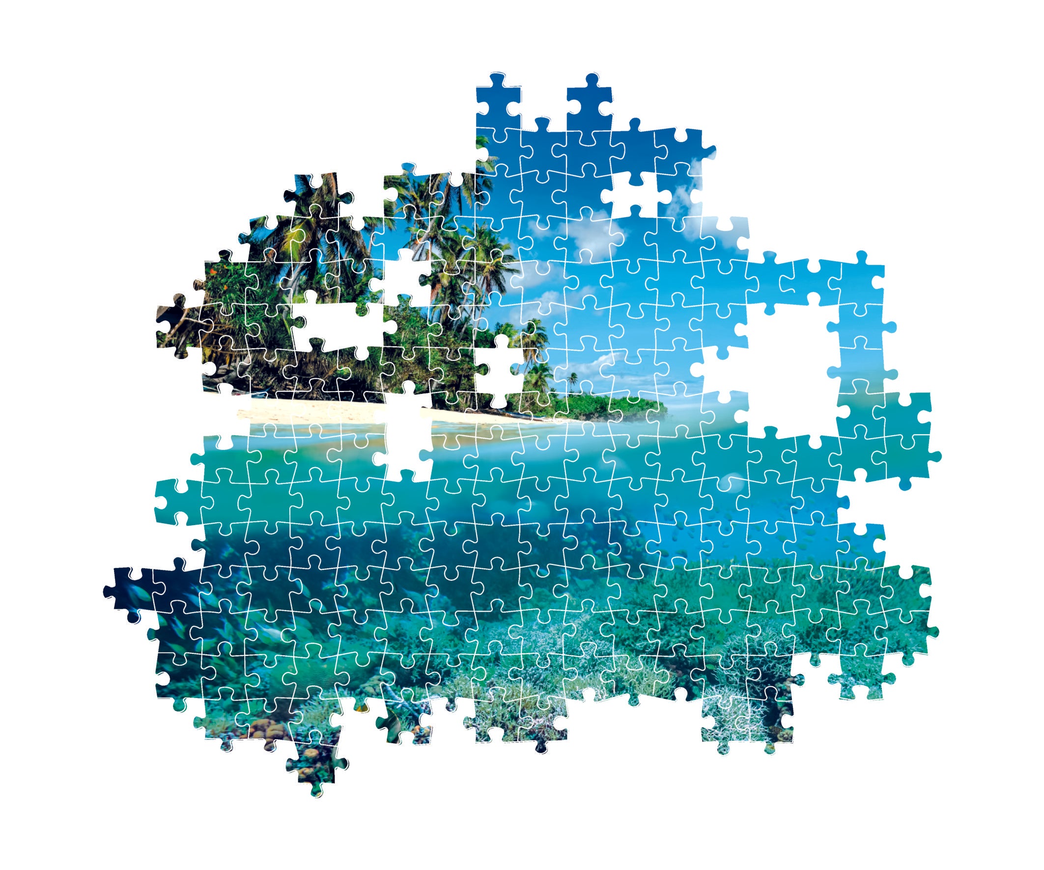 Clementoni 1000 Pcs Puzzle Summer Paradise + Poster