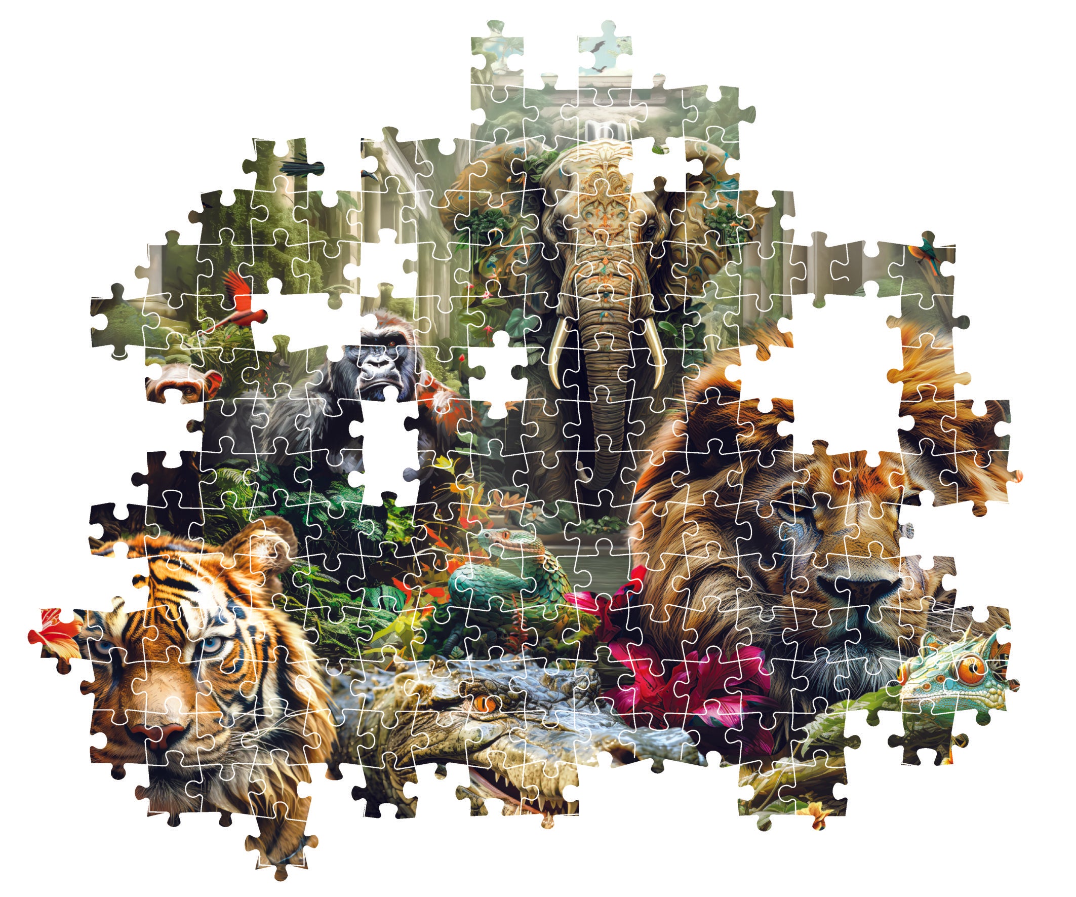 Clementoni 1000 Pcs Puzzle Mystic Jungle + Poster