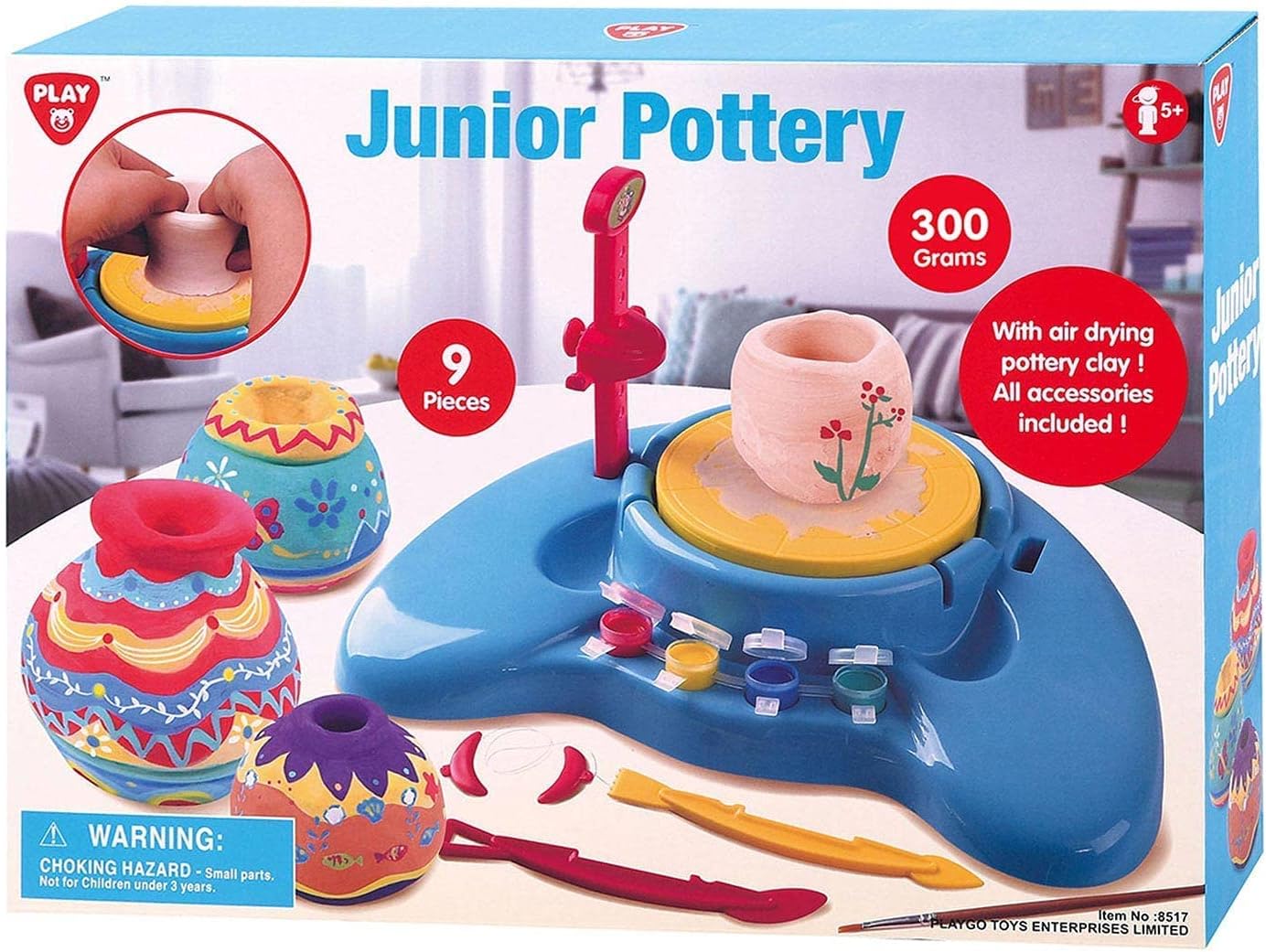 Playgo Junior Pottery 9-pcs Arts & Crafts