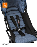 Stokke YOYO3 Stroller Black Frame 6+ Bundle - Air France Blue