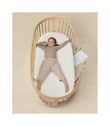 Stokke Sleepi Bed Natural with Mattress and White Fitted Sheet Bundle
