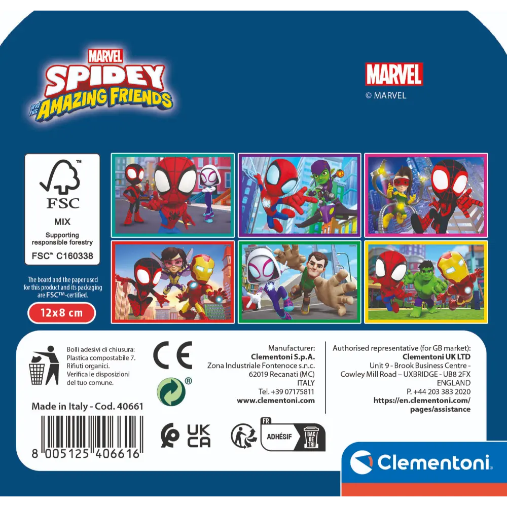 Clementoni Puzzle Cubes Spidey & Friends 6pcs