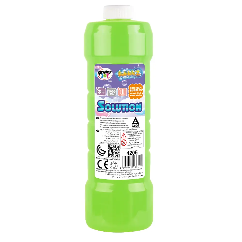 Power Joy Bubble Solution Refill Bottle Assortment - 1L