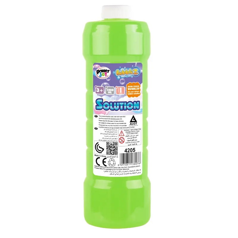 Power Joy Bubble Solution Refill Bottle Assortment - 1L