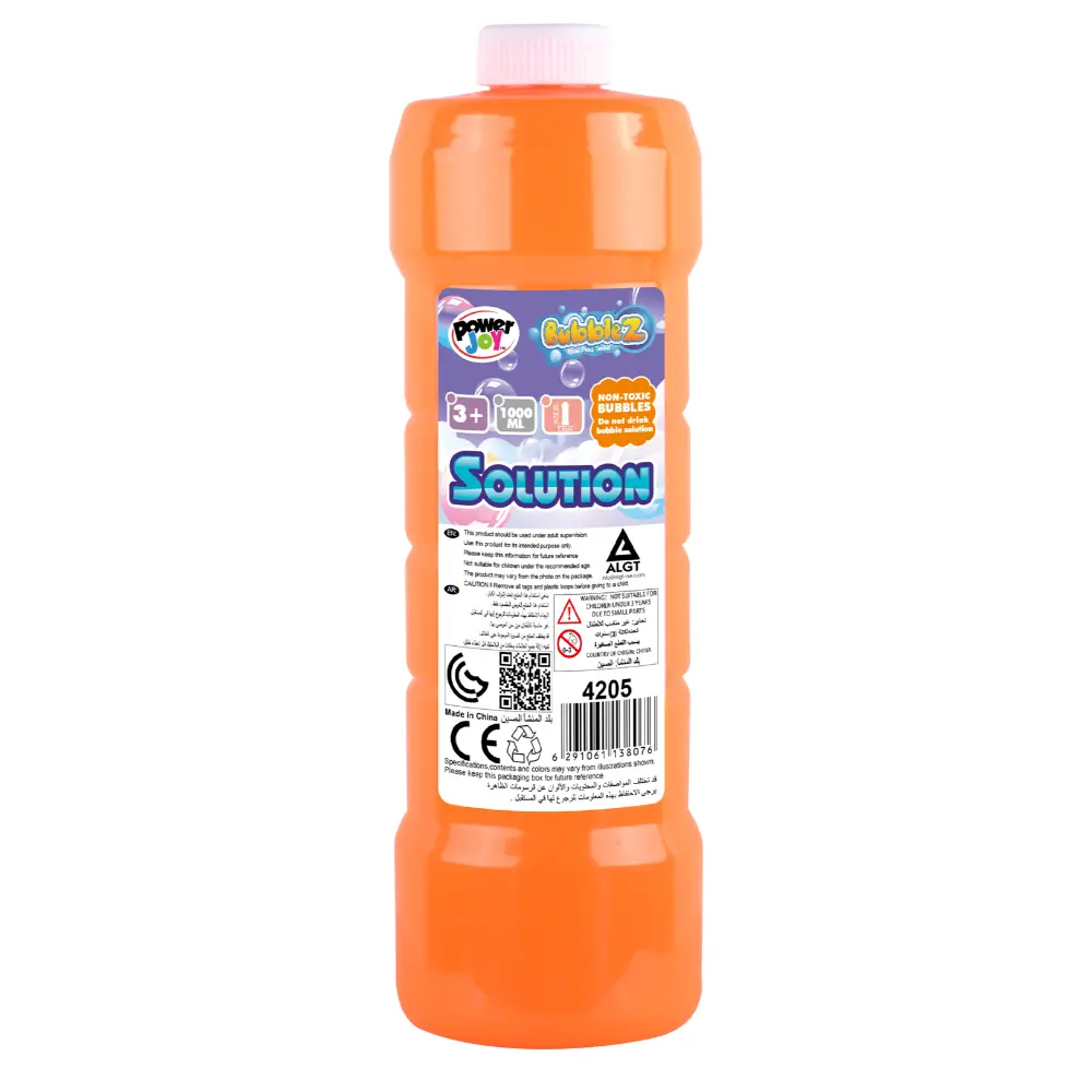 Power Joy Bubble Solution Refill Bottle Assortment - 1L