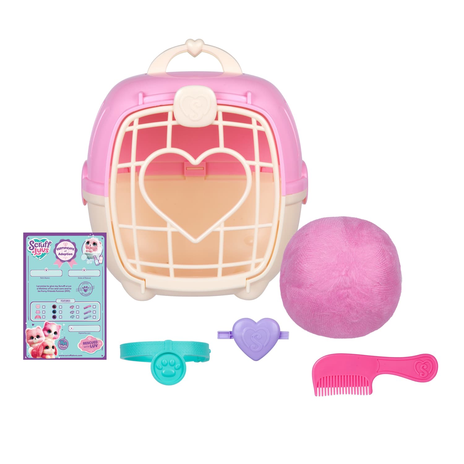 Scruff A Luvs Pet Single Pack Pink Plush Toys