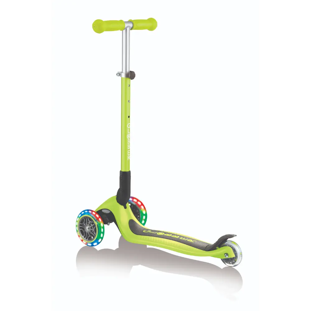 Globber Primo Foldable Lights Lime Gre