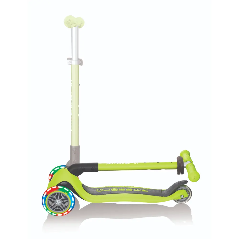 Globber Primo Foldable Lights Lime Gre