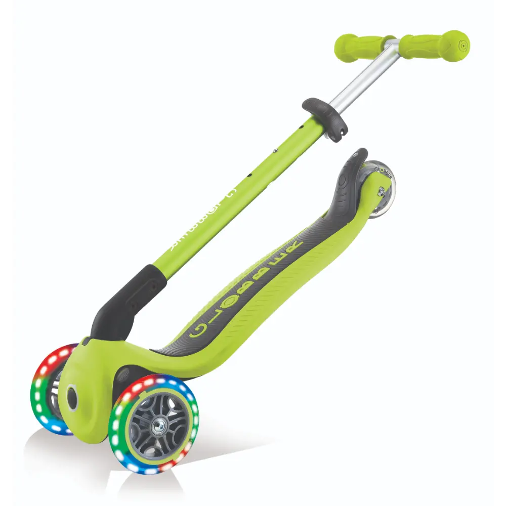 Globber Primo Foldable Lights Lime Gre