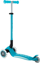 Globber Elite Lights Scooter Ride-On Aqua Blue