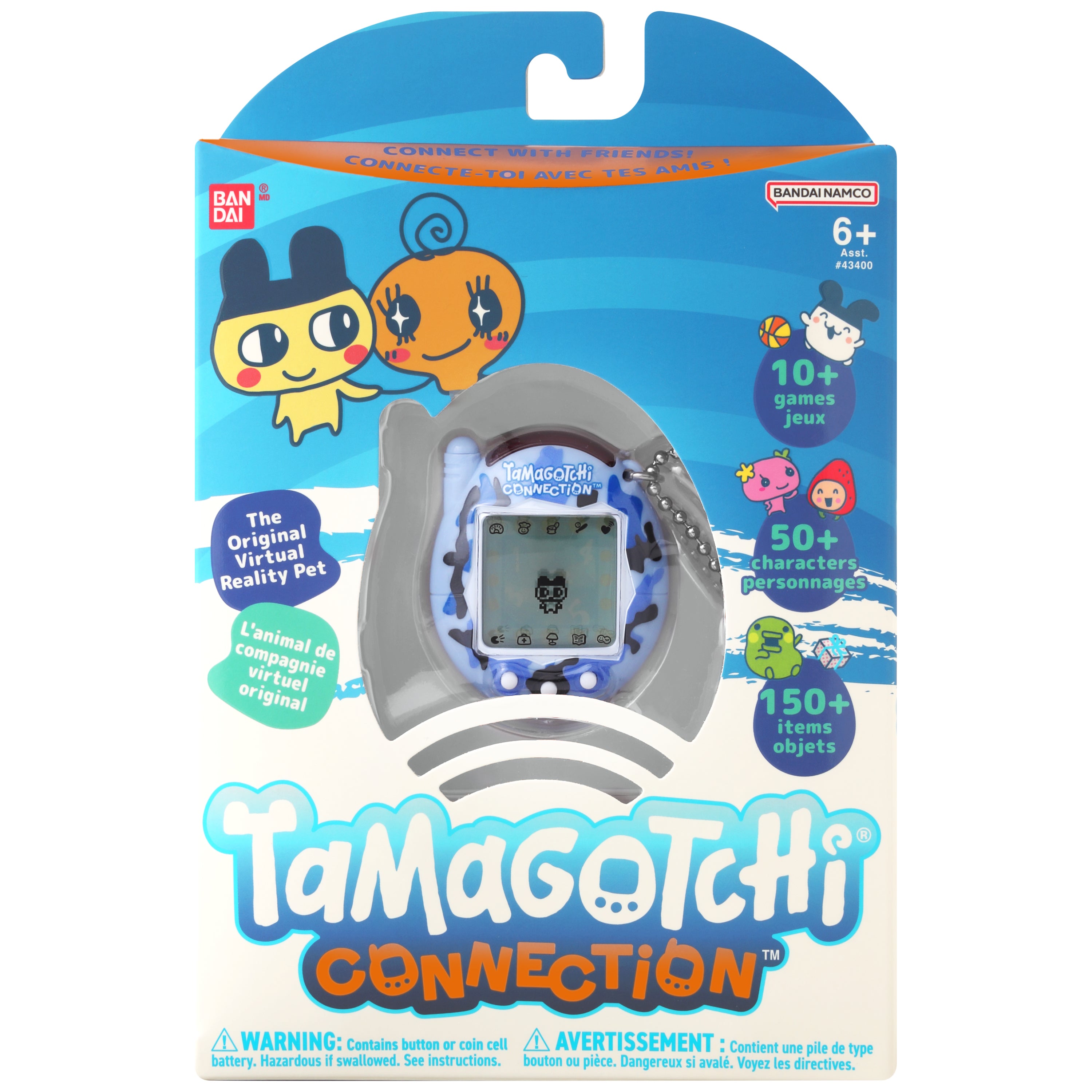 Tamagotchi Connection Wild Blue Battery Operated