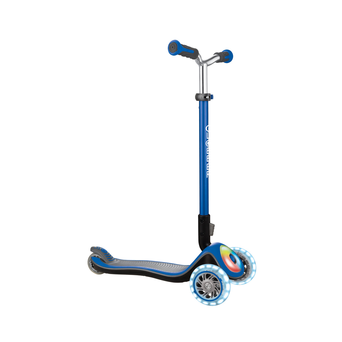 Globber Elite Prime Lights Scooter - Navy Blue