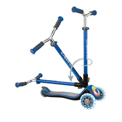 Globber Elite Prime Lights Scooter - Navy Blue