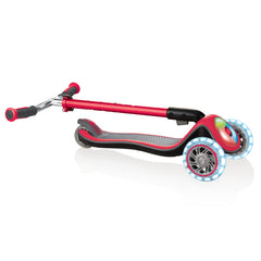 Globber Elite Prime Lights Scooter - New Red