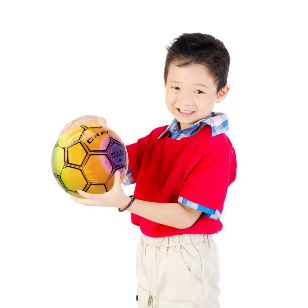 Mondo PVC Ball Soccer Pixel Gravity 23cm Assorted Colours