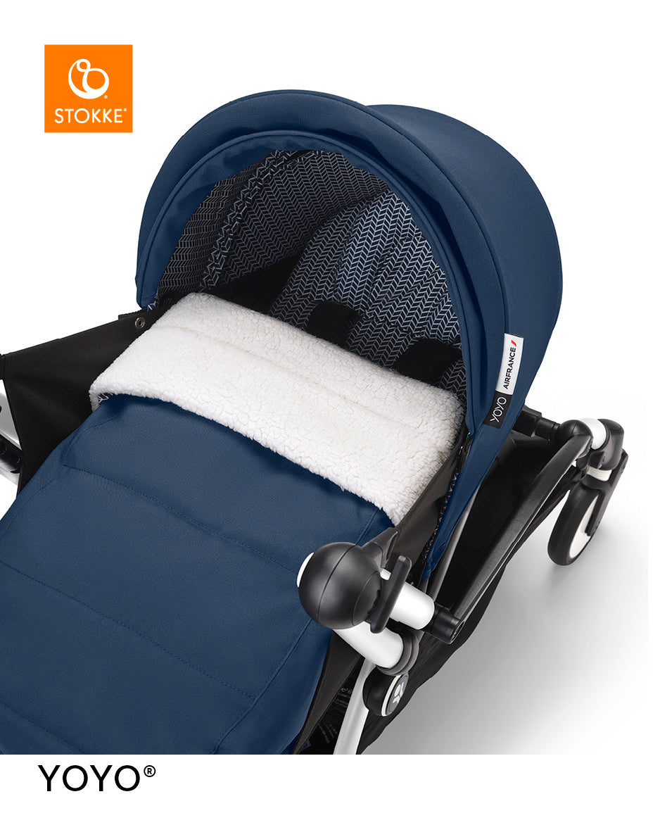 Stokke YOYO 0+ Newborn Pack - Air France Blue, Requires YOYO Stroller Frame (Sold Separately)