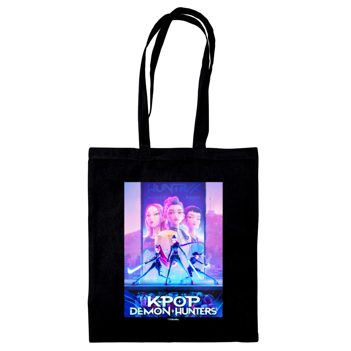 K-POP Demon Hunters Black Tote Bag