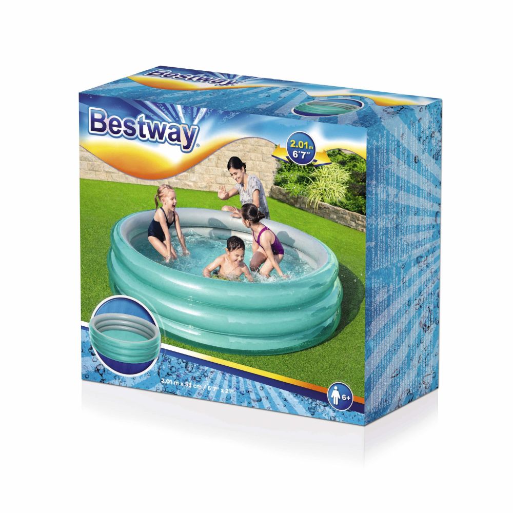 Bestway Big Metallic 3-Ring Pool 201X53