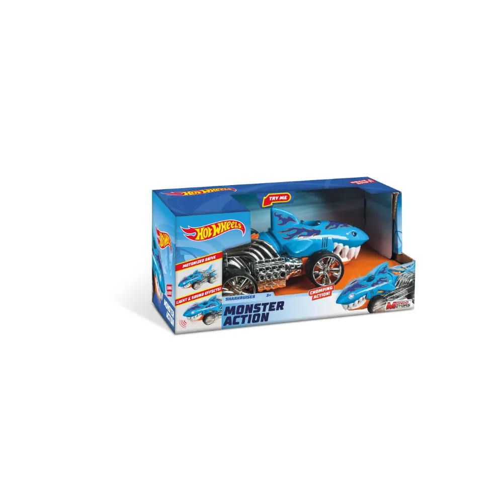 Hot Wheels Light &Sound Monsteract Sharkruiser Battery Operated