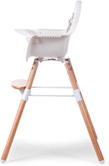 Childhome Evolu 2 Chair 2 in 1 + Bumper Natural White