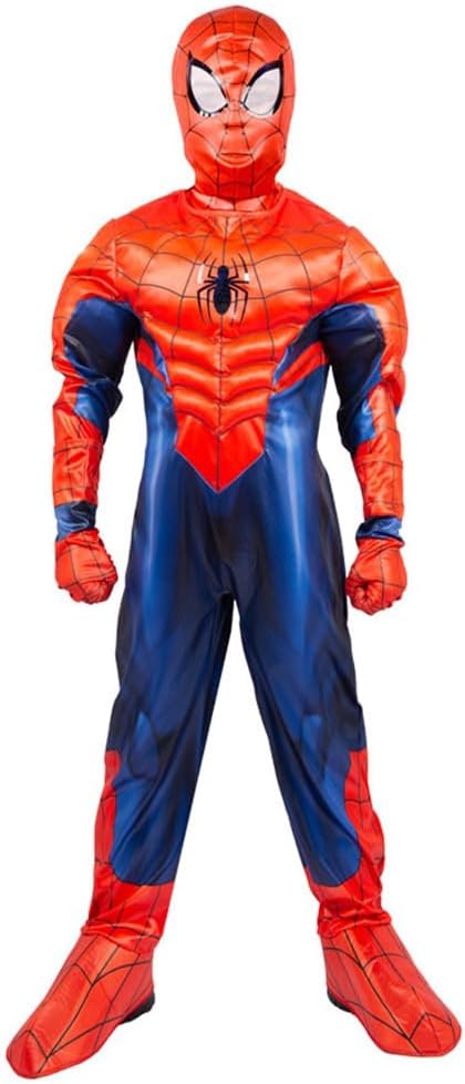 Marvel Spider-Man Deluxe Costume for Kids - Superhero Fancy Dress Outfit, 5-6 Years