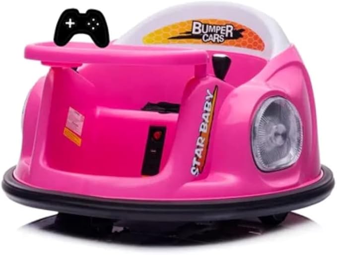 Xootz Bumper Car Pink Battery Operated Ride-On