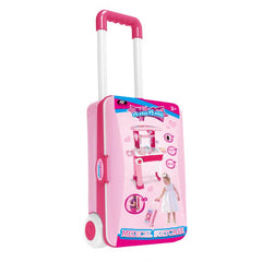 Power Joy Glam Glam Medical Suitcase Luggage Play Set with 28 Accessories for Kids