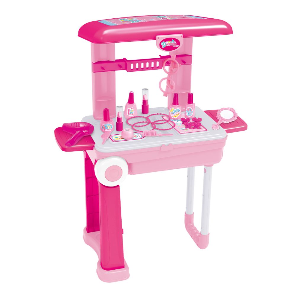 Power Joy Glam Glam Fashion Accessories Suitcase Play Set with 29 Pieces for Kids
