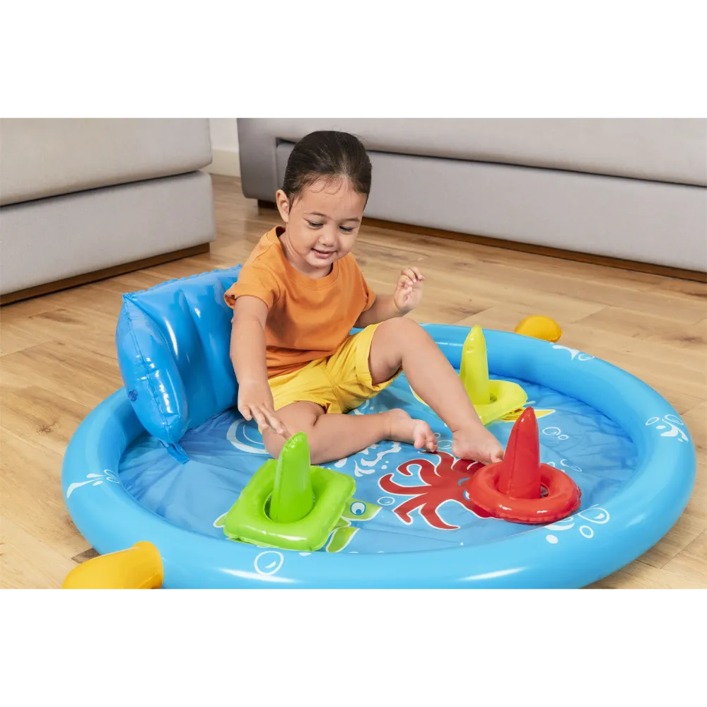 Bestway Lil' SeaShapes Inflatable Baby Pool 1.12 m x 89 cm x 76 cm