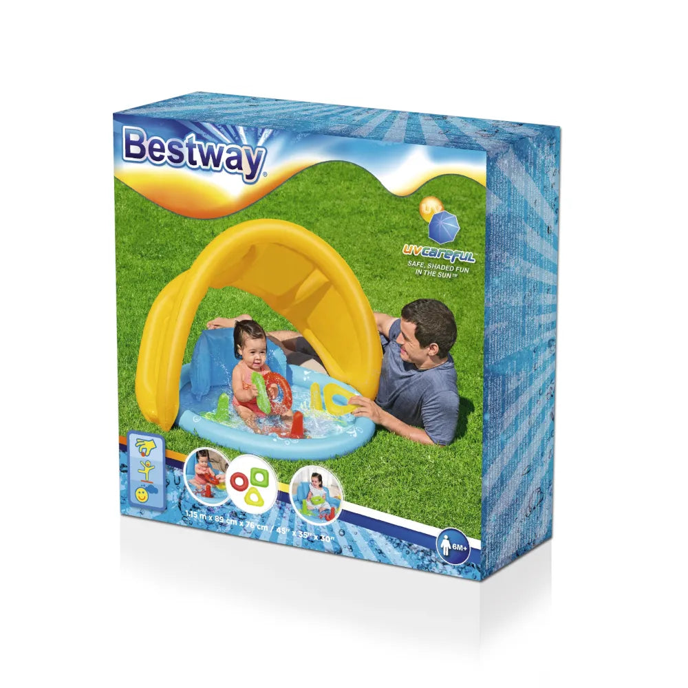 Bestway Lil' SeaShapes Inflatable Baby Pool 1.12 m x 89 cm x 76 cm