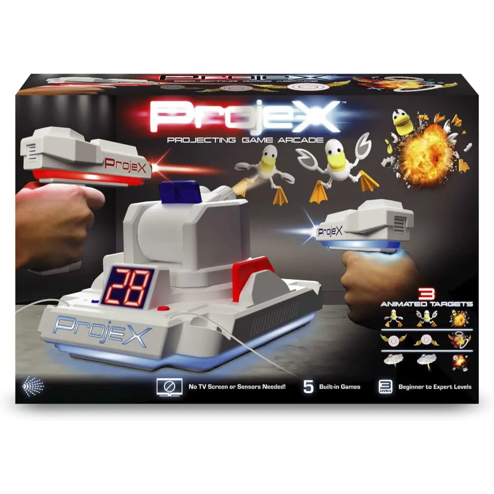 ProjeX Animated Projection Arcade Game Battery-Operated Screen-Free Toy
