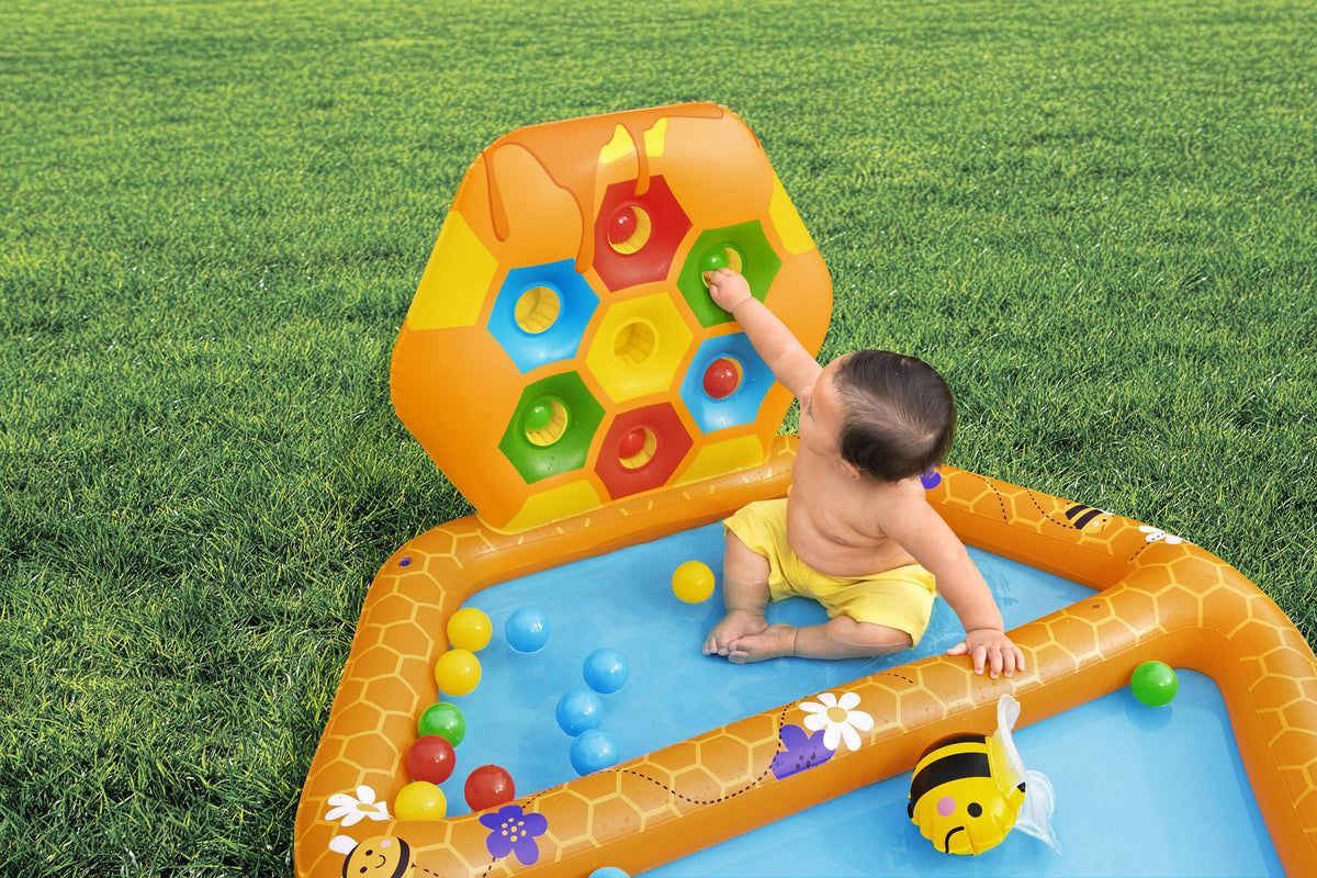 Bestway Lil Beehive Pool & Ball Pit 127x119 cm 2-in-1 Toddler Water & Ball Play
