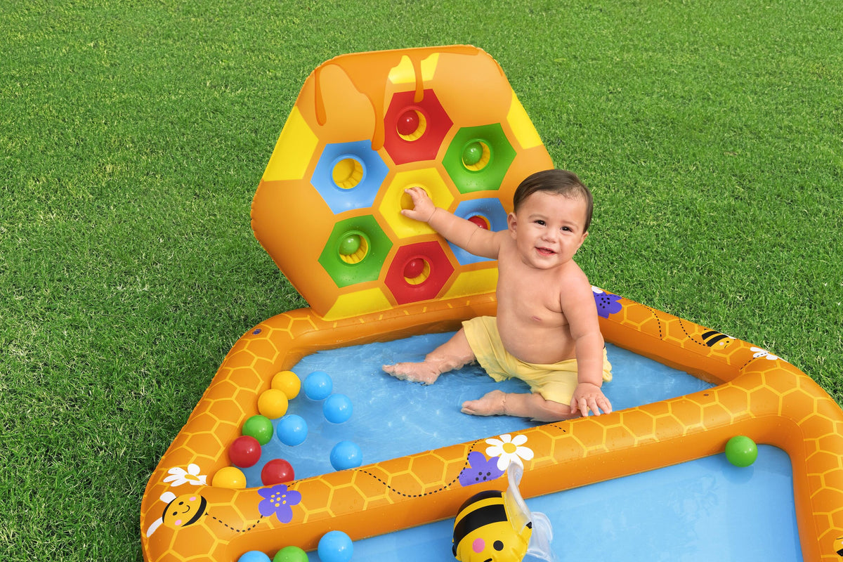 Bestway Lil Beehive Pool & Ball Pit 127x119 cm 2-in-1 Toddler Water & Ball Play