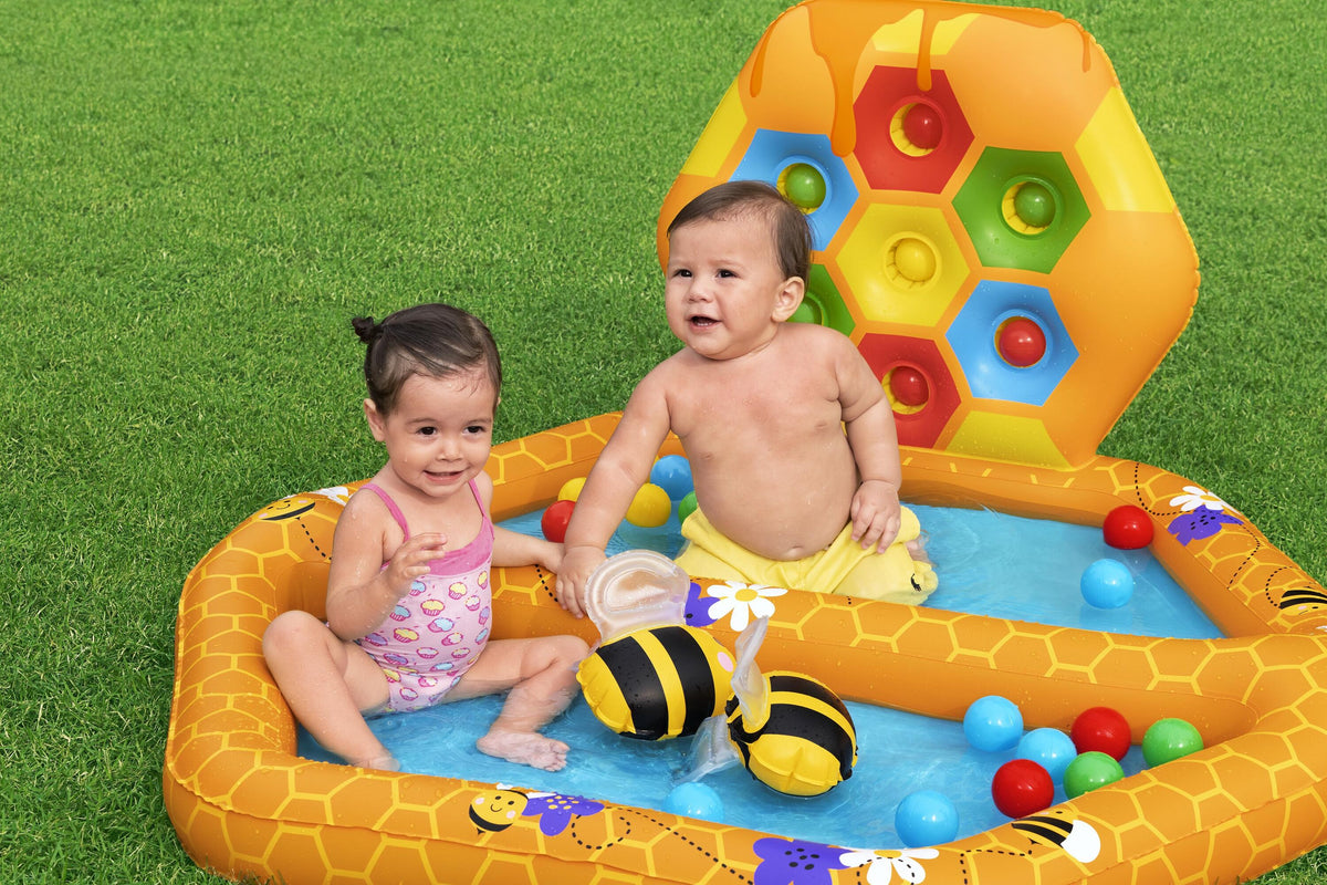 Bestway Lil Beehive Pool & Ball Pit 127x119 cm 2-in-1 Toddler Water & Ball Play