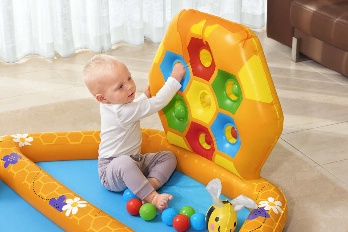 Bestway Lil Beehive Pool & Ball Pit 127x119 cm 2-in-1 Toddler Water & Ball Play