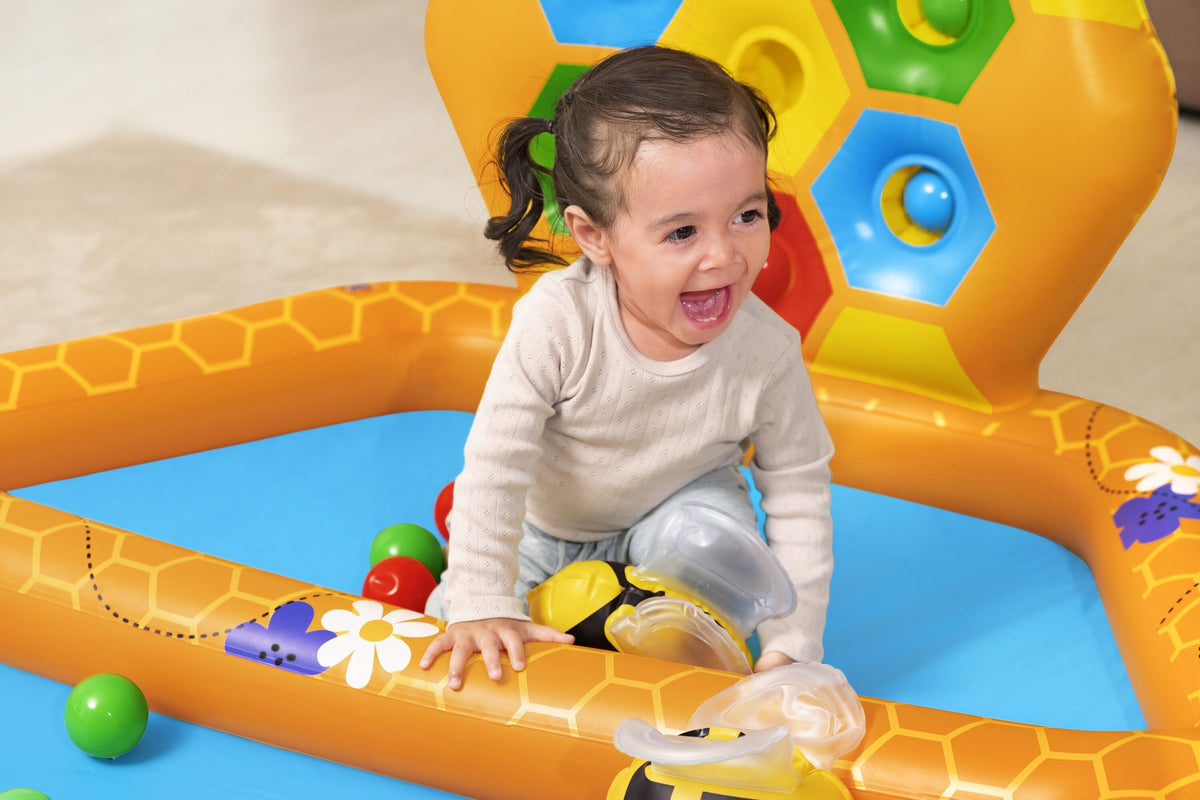 Bestway Lil Beehive Pool & Ball Pit 127x119 cm 2-in-1 Toddler Water & Ball Play