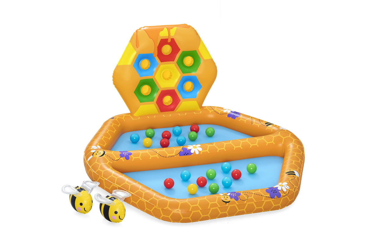 Bestway Lil Beehive Pool & Ball Pit 127x119 cm 2-in-1 Toddler Water & Ball Play