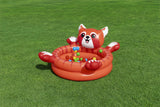 Bestway Playful Red Panda Ball Pit Inflatable Kids Toy with 50 Play Balls