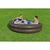 Bestway TruPrint Wicker 2.31 Inflatable Family Pool