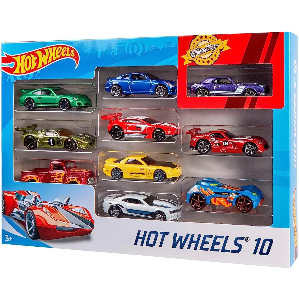 Hotwheels Basic Car 10 Pack Asst